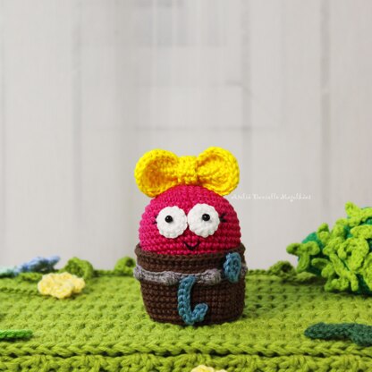 Plantar Cute Frog Girl Amigurumi Crochet Pattern – PDF Digital Download (English)