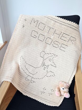 Mother Goose Filet Blanket