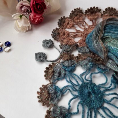 Crochet Bridal Shawl Rina