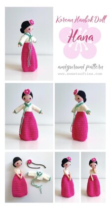 Hana in a Hanbok, International Doll (Korean)