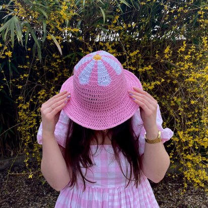 Summer flower top hat