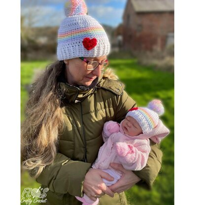 Rainbow Sweetheart Beanie