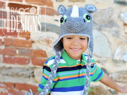 Riley Rhino the Rhinoceros Hat