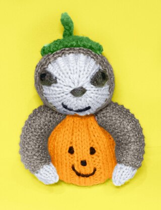 Halloween Lazy Pumpkin Sloth