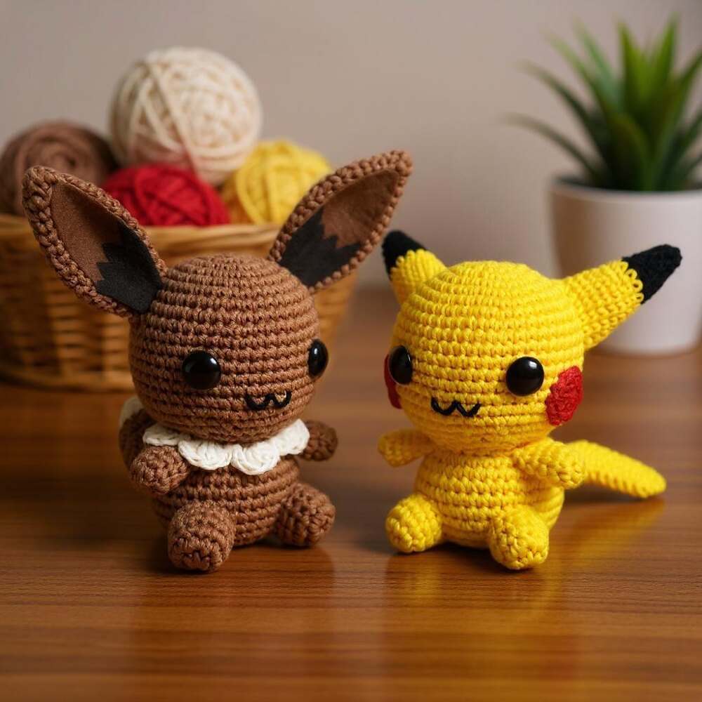 Vincrafty's Pikachu & Eevee Pattern Crochet pattern by VinCrafty