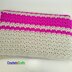 Pink Striped Lapghan Pattern - Blossom Stitch