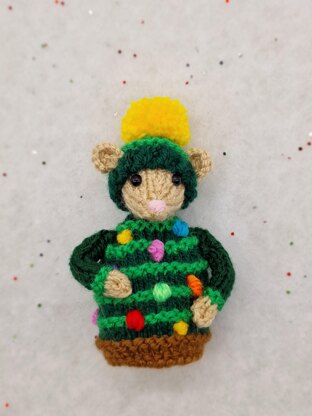 Christmas Mouse Shelf Sitter Bauble
