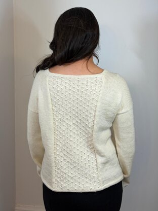 Machine Knit Diamond Canvas Sweater