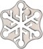University Games Hanayama Cast Puzzle - Snow Level 3