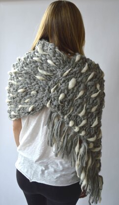 Dash Poncho in Knit Collage Pixie Dust