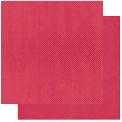 American Crafts BoBunny Double Dot Double-Sided Textured Cardstock 12"X12" - Bashful