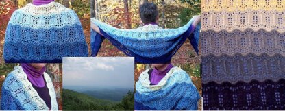 Blue Ridge Mountains shawl