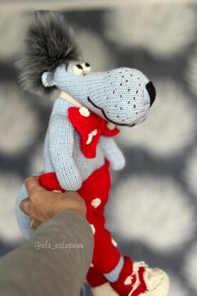 Wolf knitting pattern