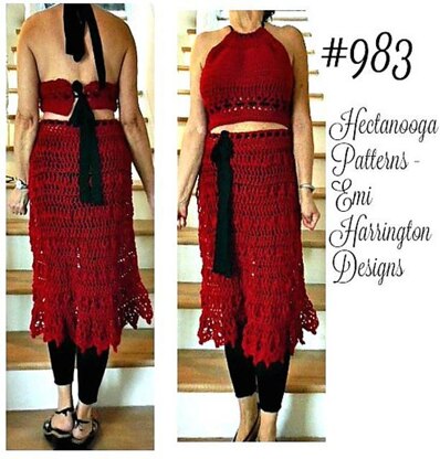 983, Red 2 piece set