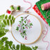 Tamar Mistletoe Printed Embroidery Kit - 6in