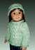 Fits American Girl Doll, Aran Pullover with matching hat.