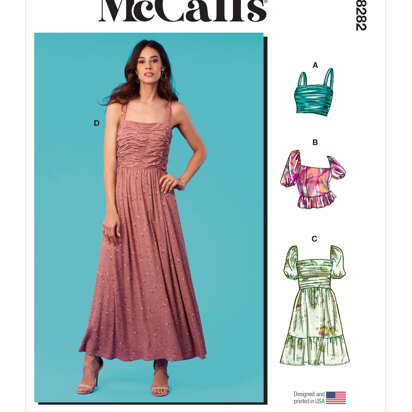 McCall's Misses' Tops and Dresses M8282 - Sewing Pattern