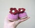 Pink baby shoes