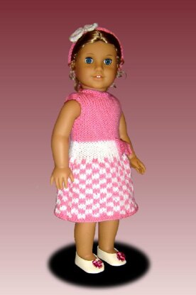 Knitting Pattern for Dolls. Fits American Girl, 18 inch, Gotz, Maplelea girl. 040