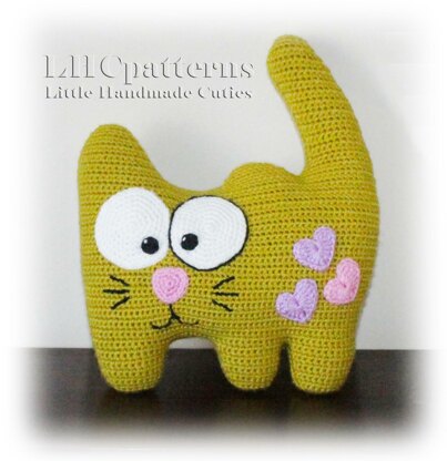 Cat Cushion Baby Pillow Crochet Pattern