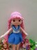 Vivian Doll, Crochet doll pattern, Amigurumi doll