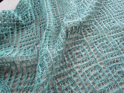 Lozenge Lace Wrap and Scarf