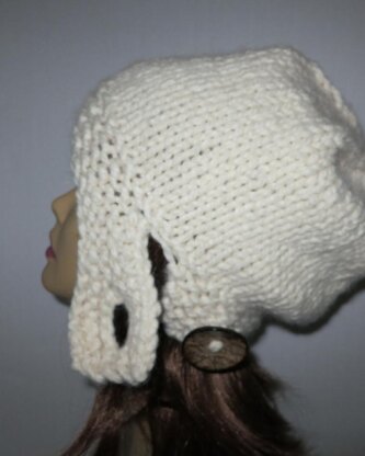 Classy Slouch Hat with Button Band