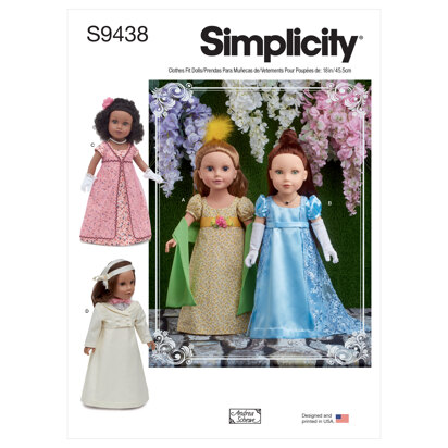 Simplicity 18in Doll Clothes S9438 - Paper Pattern, Size One size