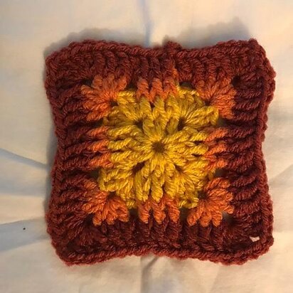 Autumn Sunset Granny Square