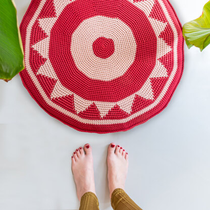 Boho Floor Cushion in Yarn and Colors Zen - YAC100103 - Downloadable PDF