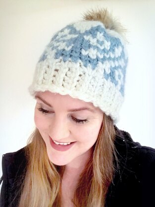 Ice Crystals Chunky Beanie