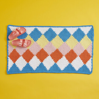 Paintbox Yarns Dazzling Diamond Bath Mat PDF (Free)