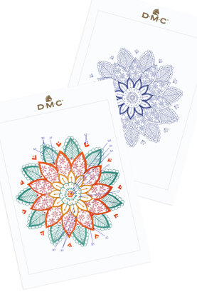 Floral Kaleidoscope in DMC - PAT0452 -  Downloadable PDF