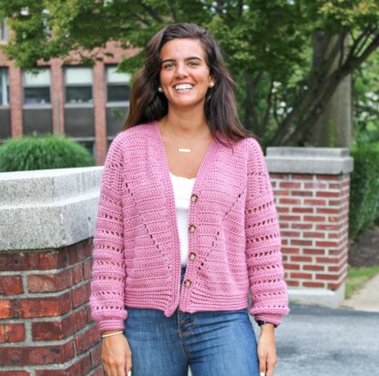 Pink Wine Cardigan