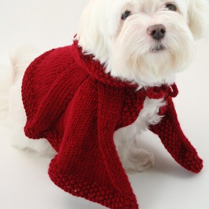 P05 Dog Clothes Puppy Red Riding Hood - knitting pattern