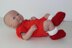 Preemie Baby Simple Christmas Booties