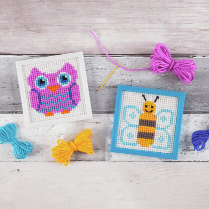 Trimits My First Cross Stitch Kit: Owl & Bee Designs
