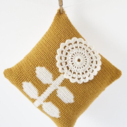 Mustard Flower Cushion