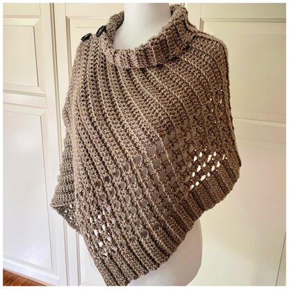 Beginner's Button Wrap Shawl: Best-Beginners-Button-Wrap Around