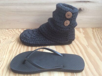 BOOTEE Slippers with flip flops soles