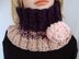 629 KNIT RIBBED PULLOVER SCARF/COWL