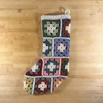 Granny Square Christmas Stocking