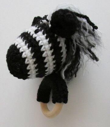 Zebra Rattle or Teething Toy