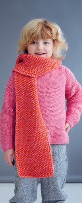 Cable Jumper and Scarves in Rico Essentials Soft Merino Aran - 343 - Downloadable PDF