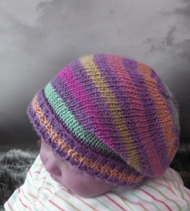 Baby Multi Coloured Stripe Slouch