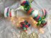 PDF Christmas star cracker and mini cracker tree & table decoration chocolate cover DK knitting pattern