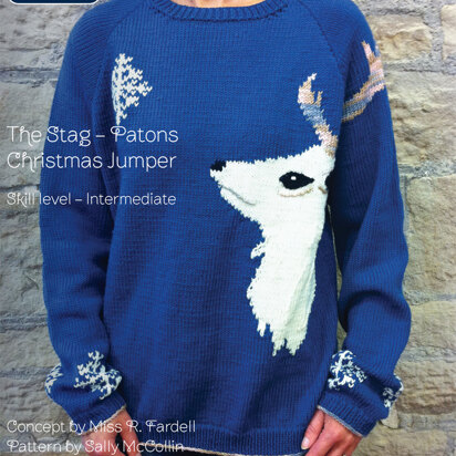 The Stag - Patons Christmas Jumper in Patons Merino Extrafine DK