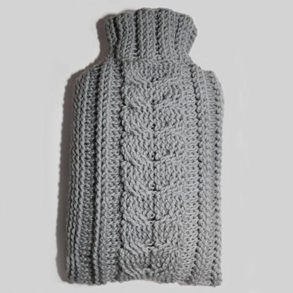 Cabled Hot Water Bottle Cozy