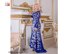 Wedding lace dress blue