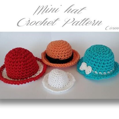 Mini hat crochet pattern